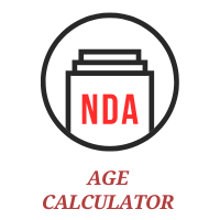NDA Age Calculator - Age Calculator For NDA